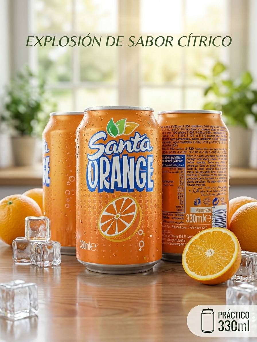 Santa Orange Refresco de Naranja 330ml