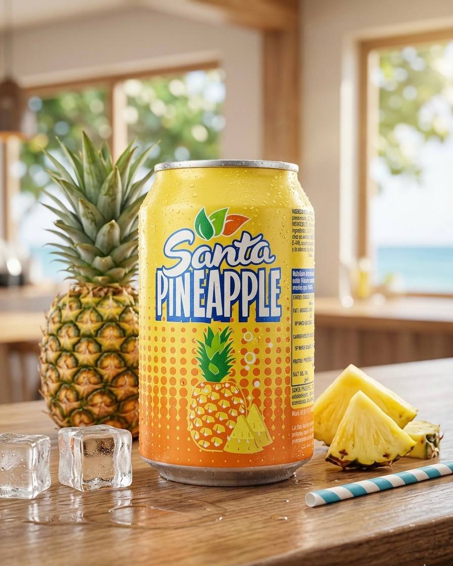 Santa Pineapple Refresco de Piña 330ml