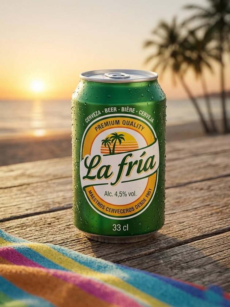 Cerveza La Fría Lager Export 33 cl